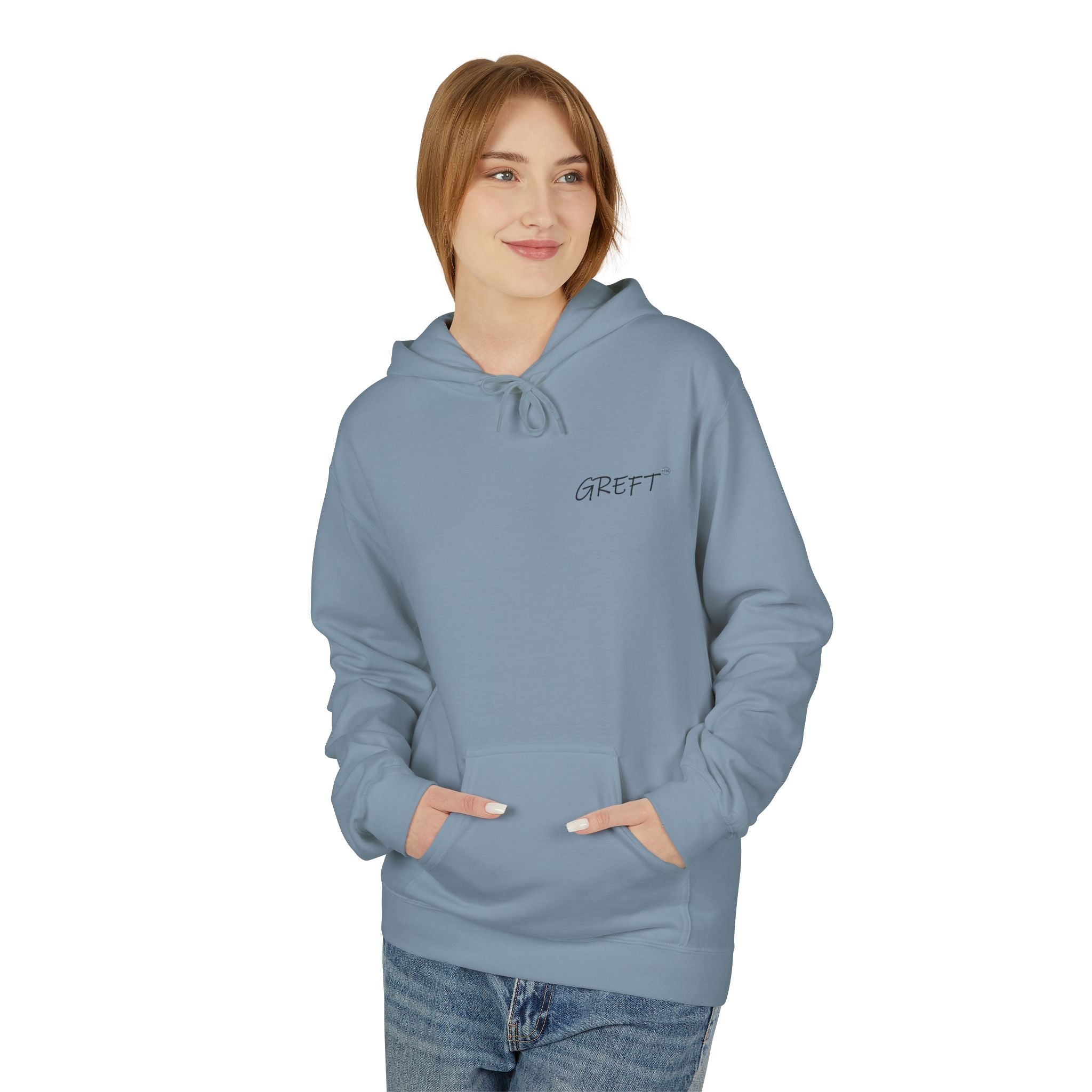 Copy of GREFT 2 colour fleece hoodie unisex