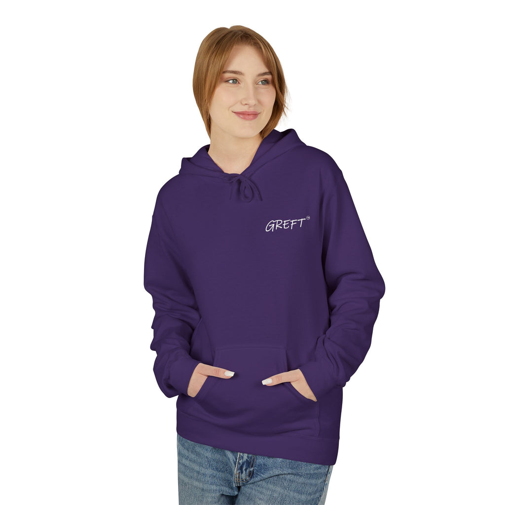 Copy of GREFT 2 colour fleece hoodie unisex
