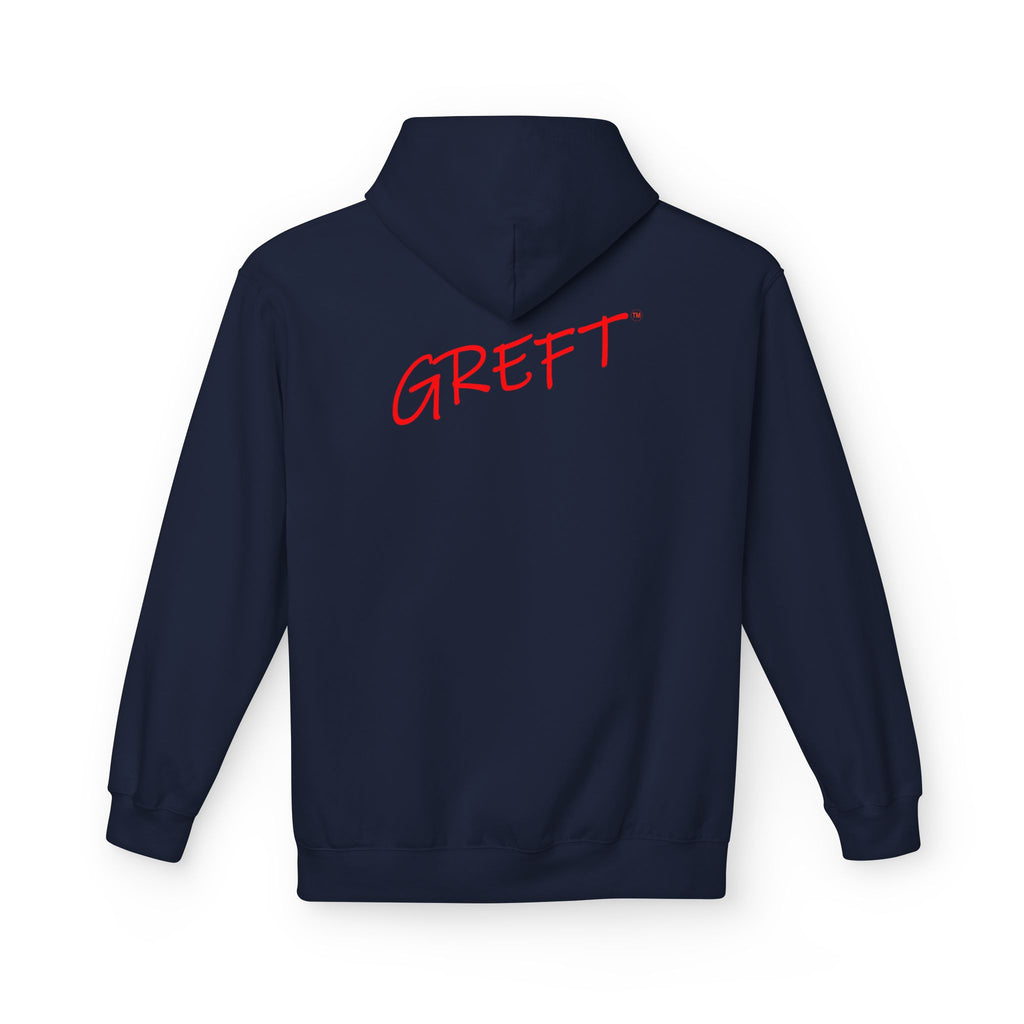 GREFT 2 colour fleece hoodie unisex