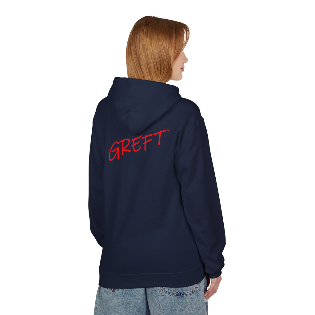 GREFT 2 colour fleece hoodie unisex