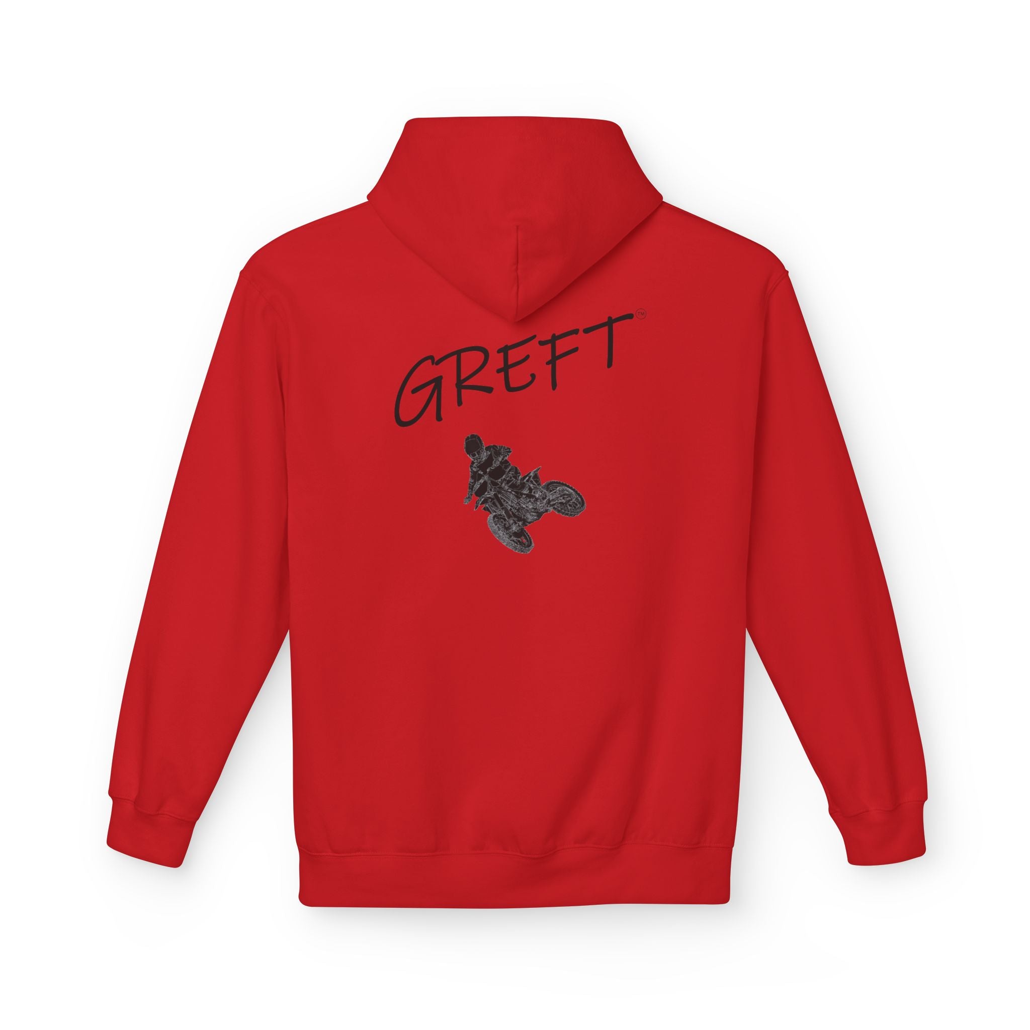 Dirt Bike GREFT 2 colour fleece hoodie unisex