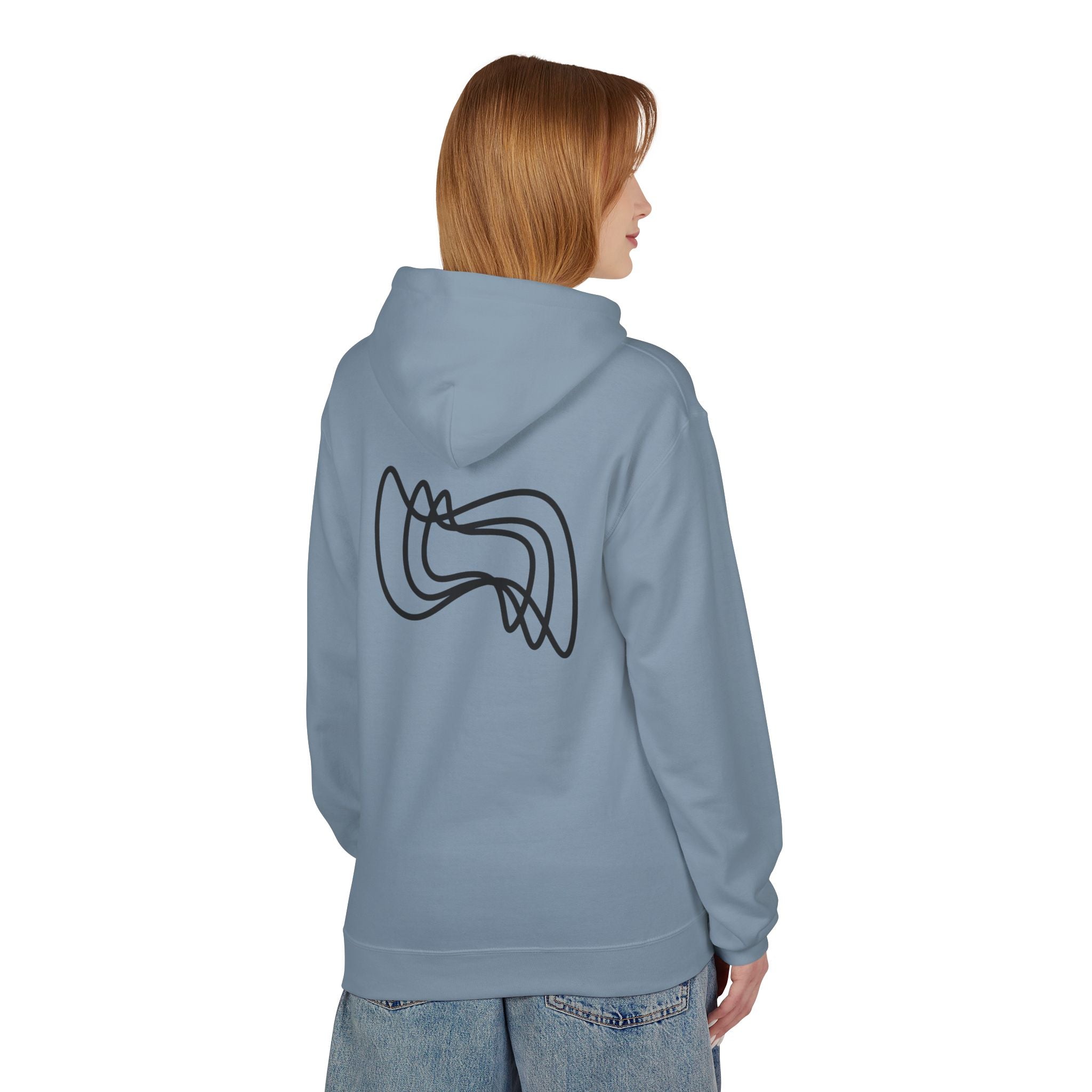 Copy of GREFT 2 colour fleece hoodie unisex