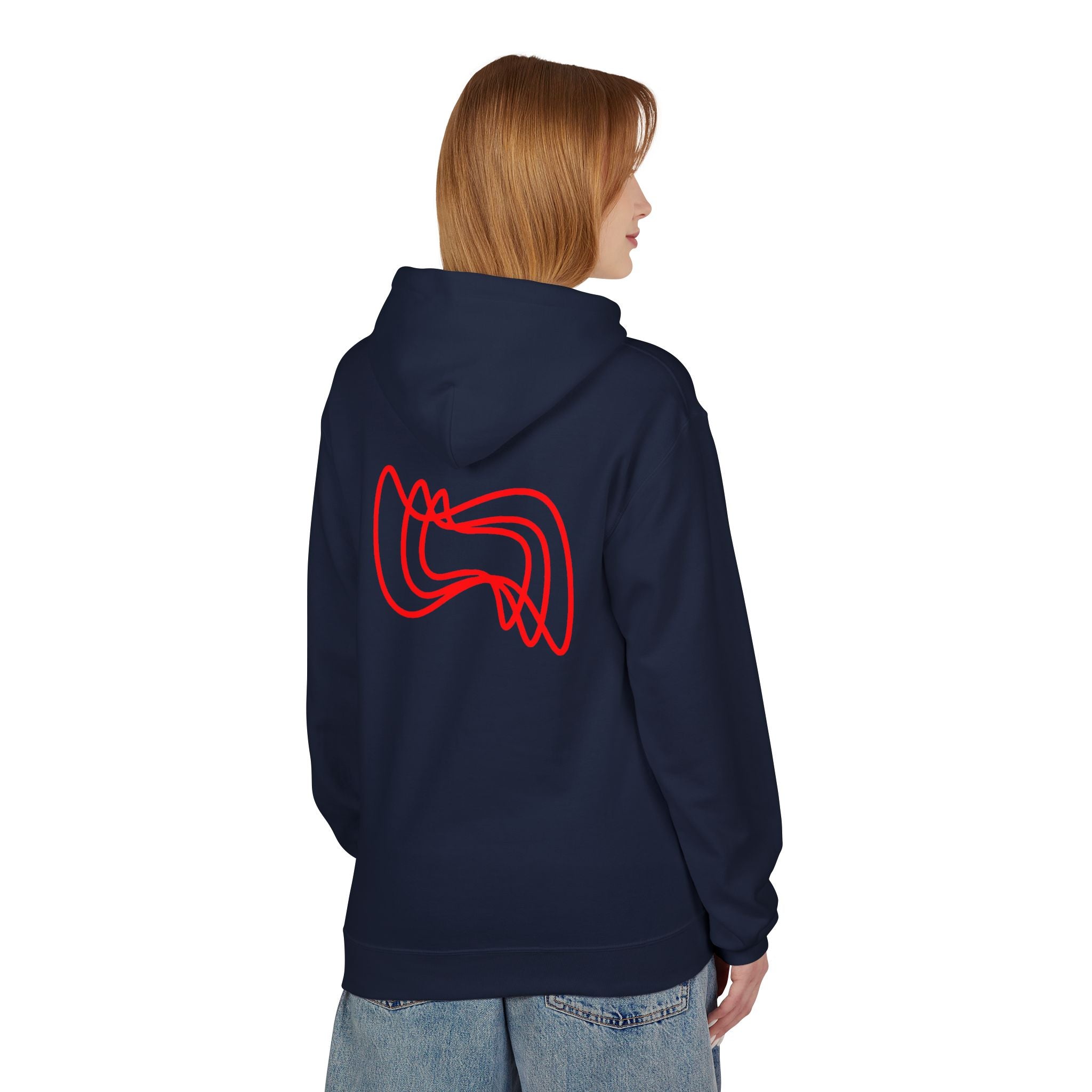 Copy of GREFT 2 colour fleece hoodie unisex
