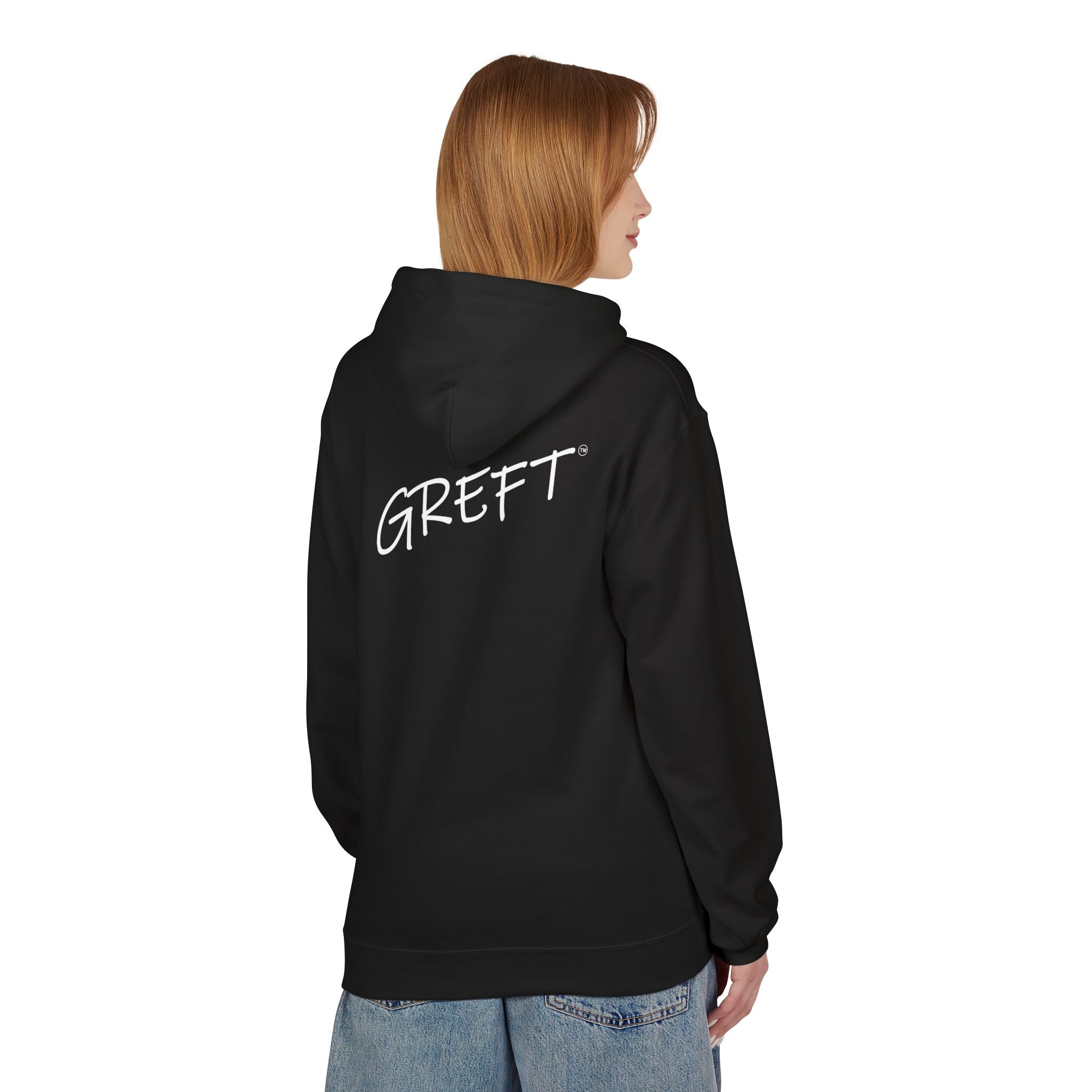 GREFT 2 colour fleece hoodie unisex