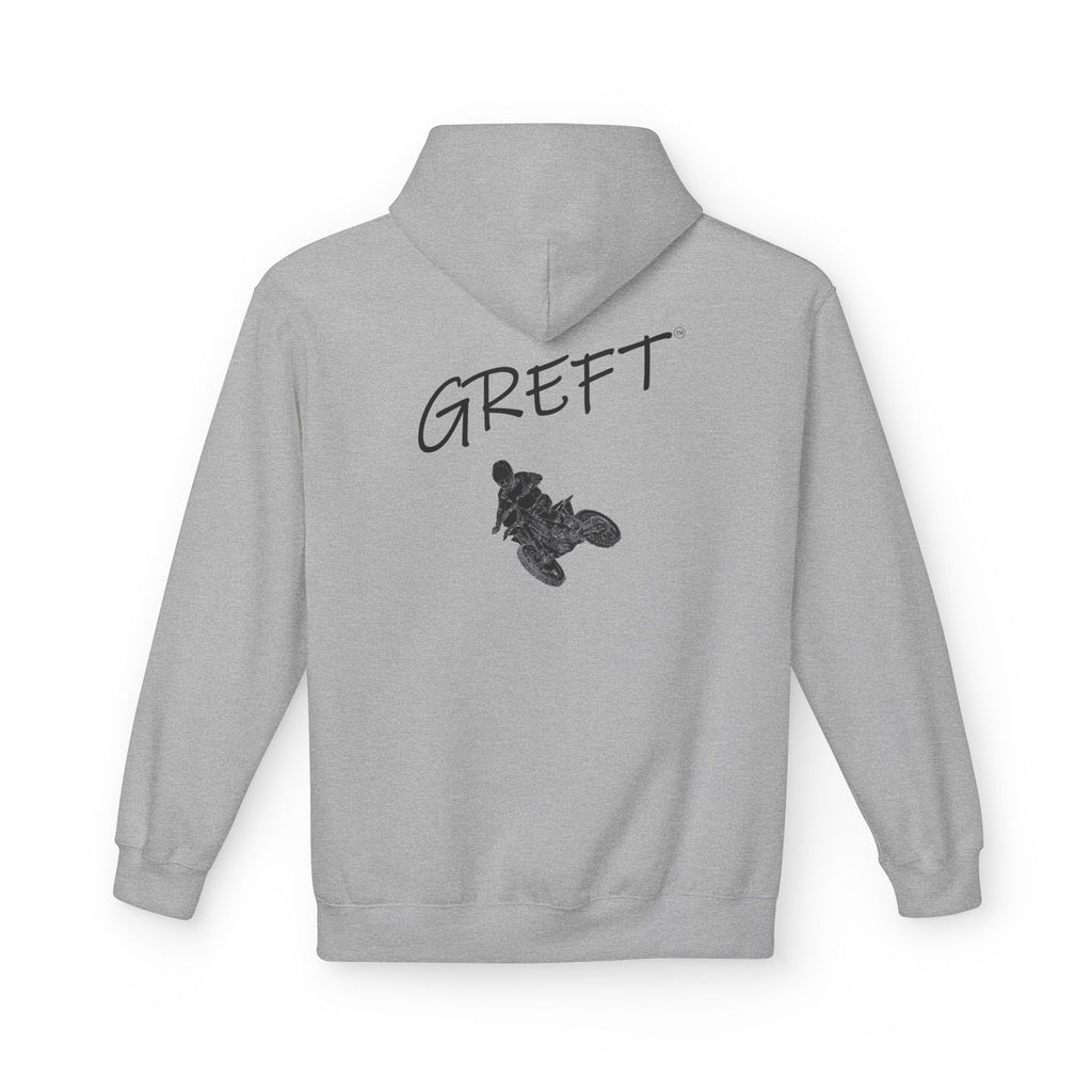 Dirt Bike GREFT 2 colour fleece hoodie unisex